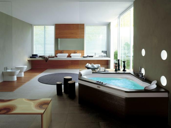 Dvojité umývadlo-kúpeľňa-stĺp-umývadlo-jacuzzi-vaňa