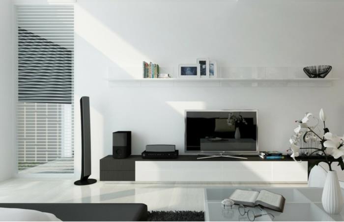industriell stil-tv-stå-i-det-moderna-vardagsrummet