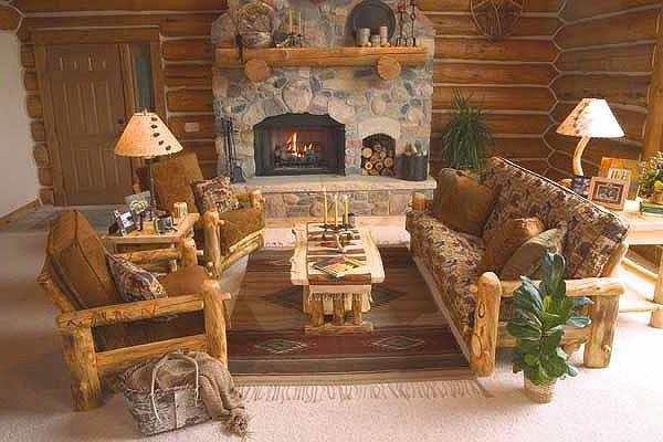 nábytok zo surového dreva-rustikálny-obývačka