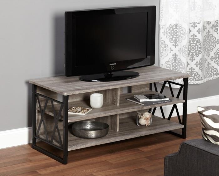 industriell stil-möbler-vackra-trä-och-järn-tv-skåp