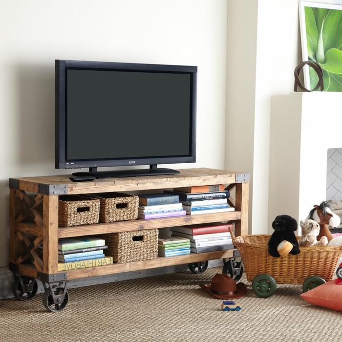industriell stil-möbler-tv-skåp-för-vardagsrum