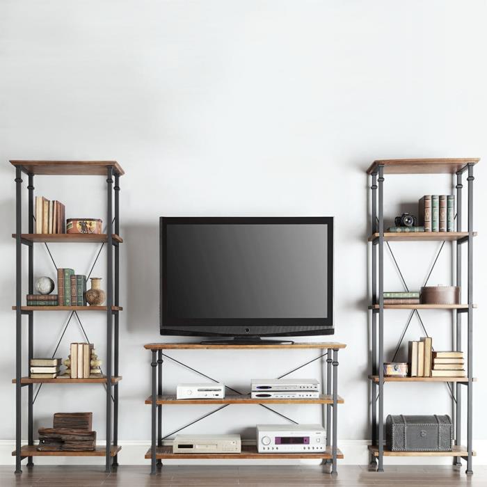 industriell stil-möbler-enkel-hylla-tv-skåp