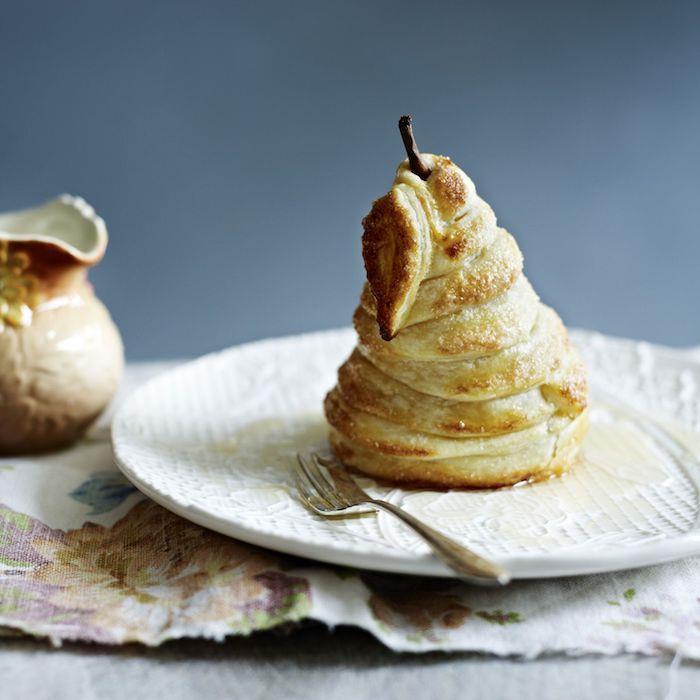 mini päron tårta i deg med sirap original höst vintern dessert idé