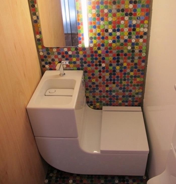 moderné mini moderné wc dekoračné farby kapsúl