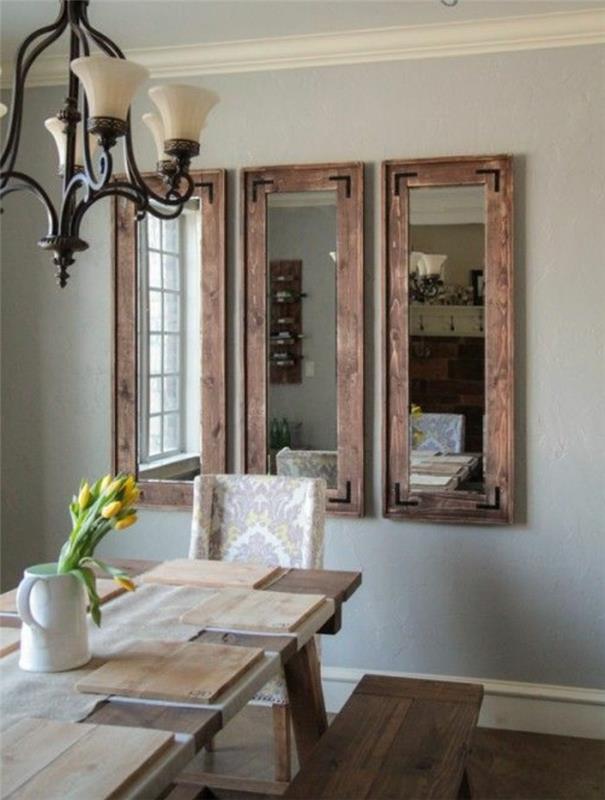 storformat-spegel-bord-hall-lampa-tre-i-trä-vägg