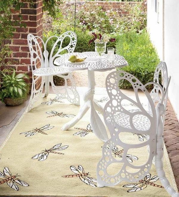 záhradný nábytok-motýľ-stolička-biely