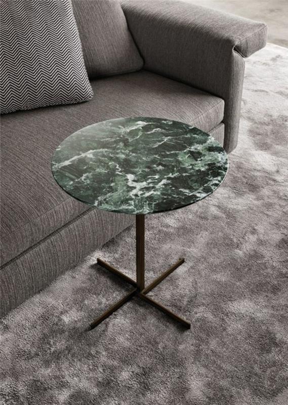 moderný dizajn-nábytok-konferenčný stolík-bočný-stôl-v-zelenej žile-mramoru