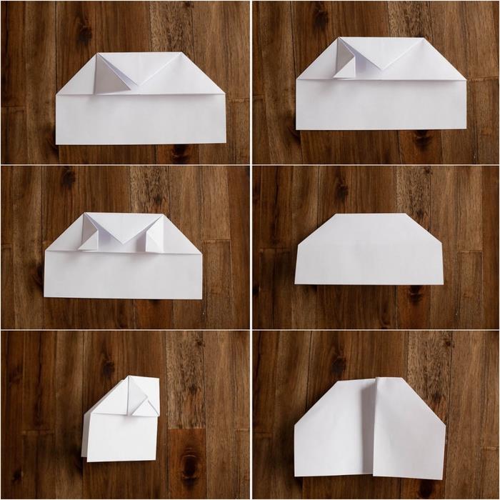 originálny model origami lietadla s podvozkom strednej obtiažnosti