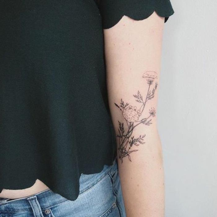 Kvetinové tetovanie vzory Kvetinové tetovanie