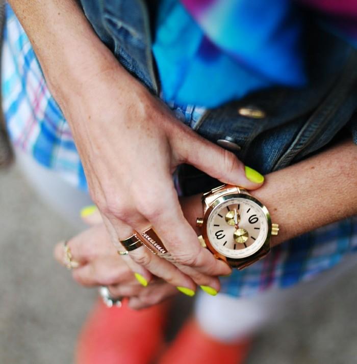 pánske-ružovo-zlaté-hodinky-cool-štýlové-moderné-žlto-lakované-hodinky