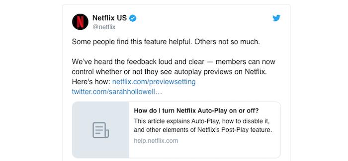 توفر منصة Netflix الآن إمكانية إلغاء التشغيل التلقائي لمعاينة مقاطع الفيديو على الصفحة الرئيسية