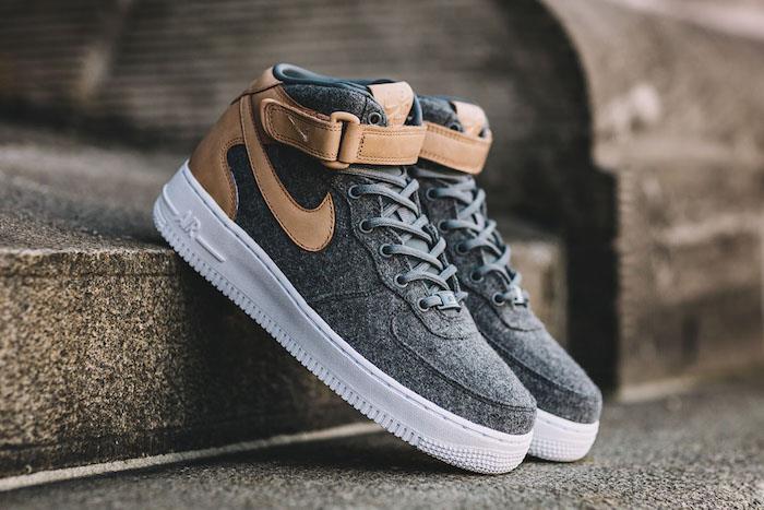 nike air force one hi limited limited edition basketboll grå