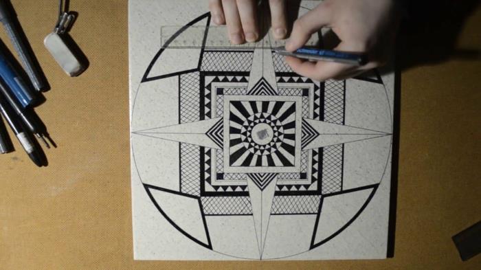 Idé rita geometriska figurer hur man ritar optik