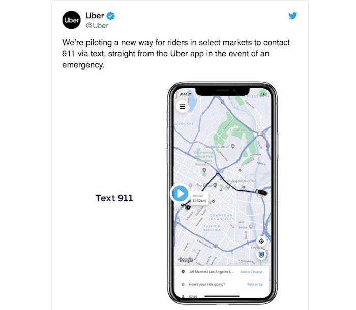 Uber slår samman sina applikationer och erbjuder en ny nödsmedstjänst