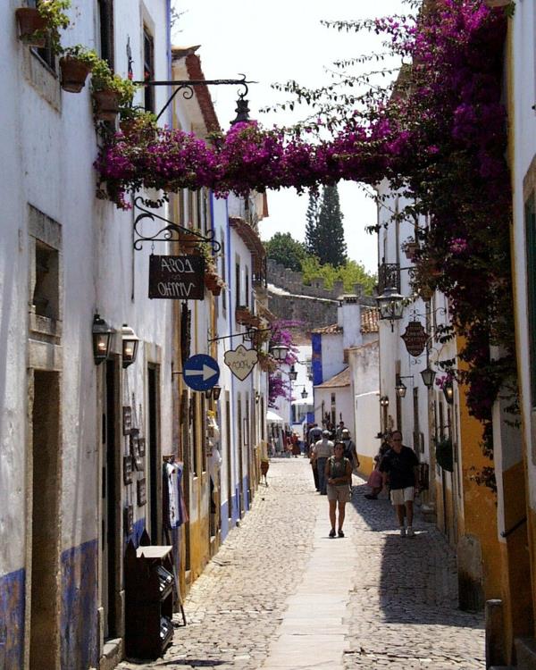 obidos-petite-rue-mediteranian-atmosfär-storlek