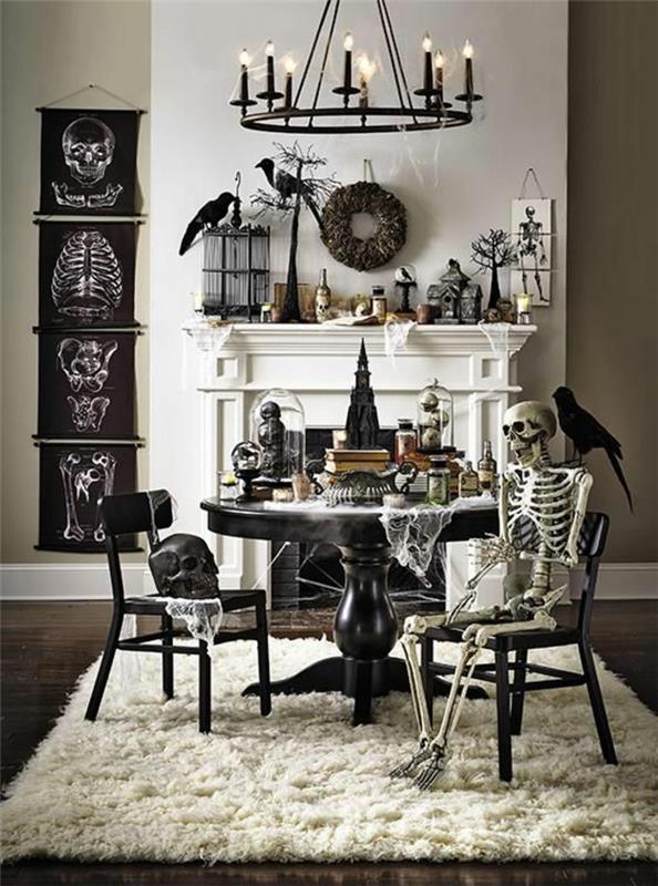 zorganizovať-halloween-párty-prestrojenie-spálňa-deko