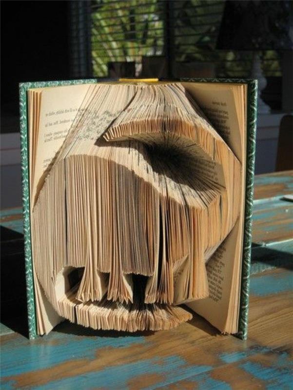 origami-bok-dinosaurie-unika-skapelser-av-böcker