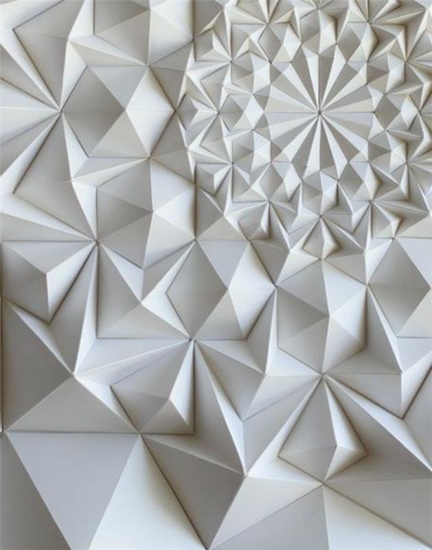 origami-umenie-inšpirované-3d-nástenný panel