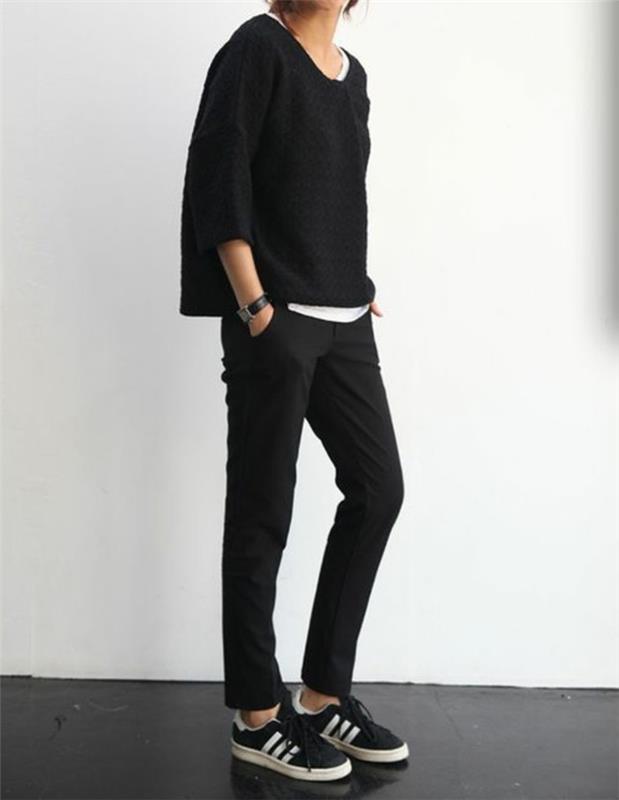 carrote-pants-woman-black-elegant-woman-fashion-trends-de-la-mode-idee