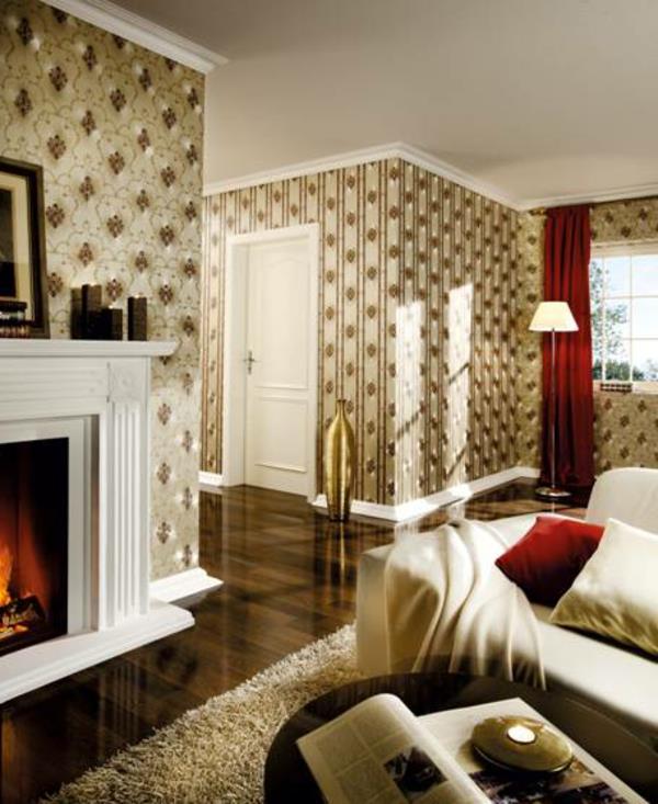غرفة المعيشة - ورق الجدران - الباروك