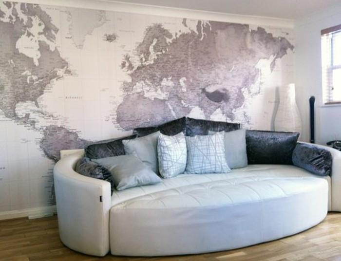 عملاق-خريطة-عالم-ورق حائط-بيضاوي-صوفا-باركيه-شفاف