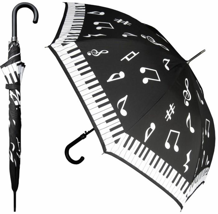dáždnik-pevná-biela-a-čierna-klavírna veľkosť