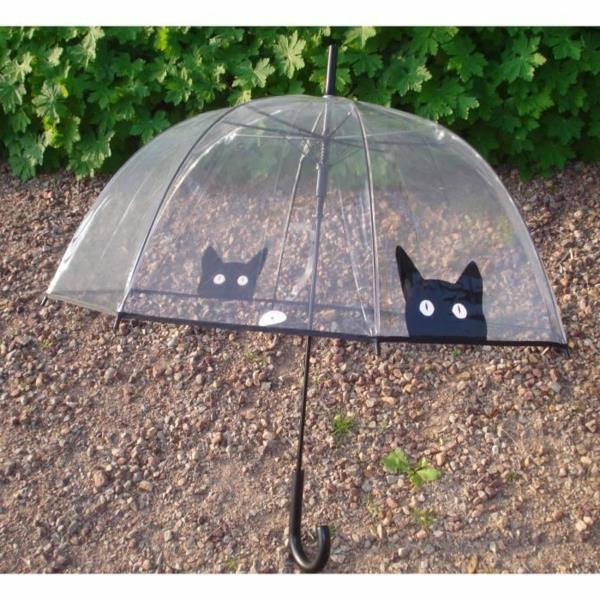 transparentný zvonček-dáždnik pre ženu