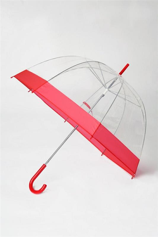 transparentný dáždnik-zvonček-dáždnik