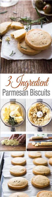 parmesanbuscuits, enkla vegetariska aptitretare, steg för steg, diy recept