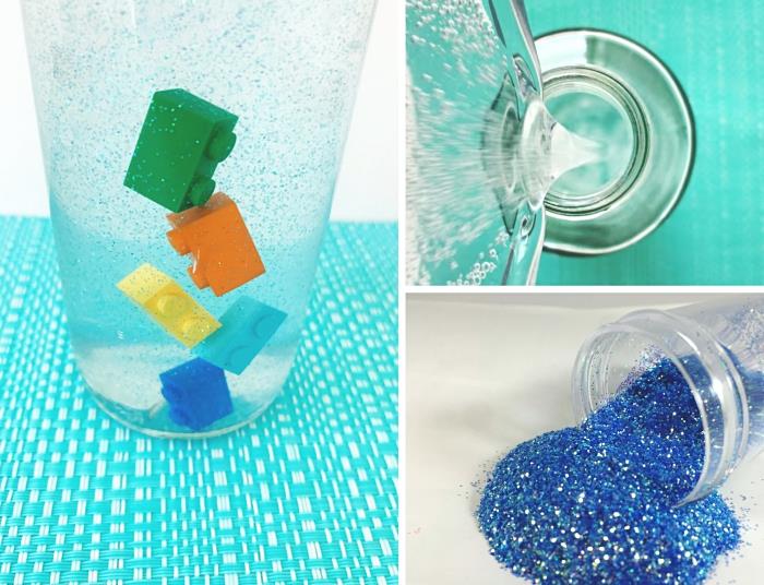 enkel handledning för att göra en svalkande flaska, med vad du ska fylla en montessori vatten- och glitterflaska