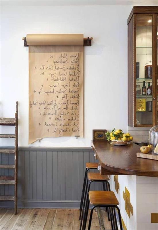 måla-på-papper-på-väggarna-kreativ-idé