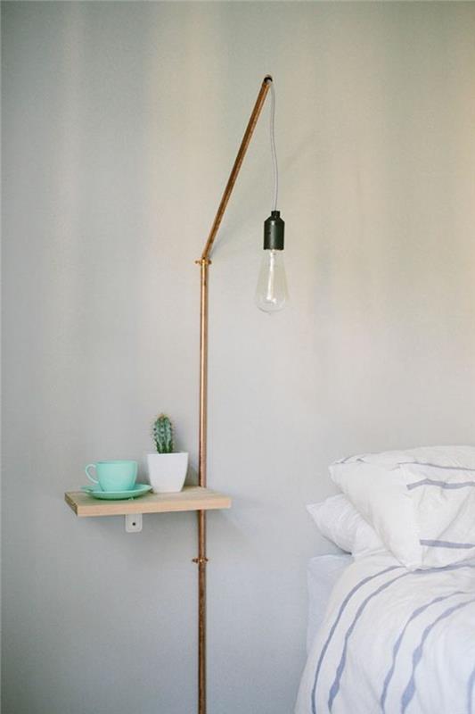 liten sida-bord-design-vägg-ljus-trä-accent-lampa-läslampa