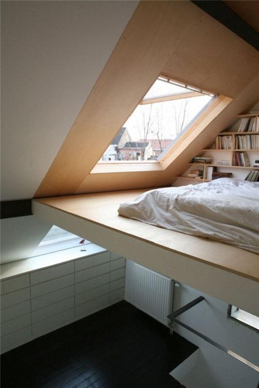 صغيرة-زجاج-سقف-شباك-سقف-فيلوكس-خشب-وزجاج-أفكارنا لغرفة النوم