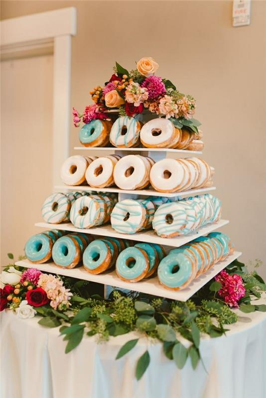 svadobná a narodeninová torta, dobrý nápad na jednoduchú tortu na šišky