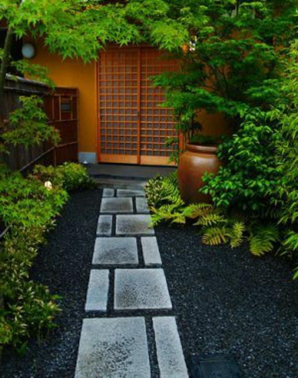 حجر ياباني حديقة نموذجية