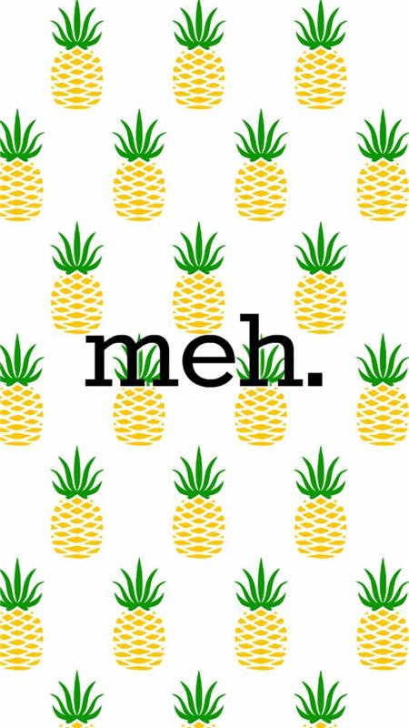 massor av ananas, meh -tecken, bästa iphone -bakgrunder, vit bakgrund