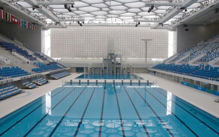 المسبح الاولمبي داخل مجمع بكين