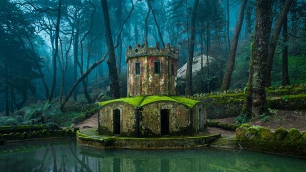 magické miesto-Sintra-Portugalsko-Prírodné-Obrázky-staroveké-istic