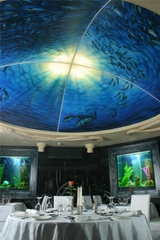 veľkosť stropného dizajnu-oceán-a-ryby