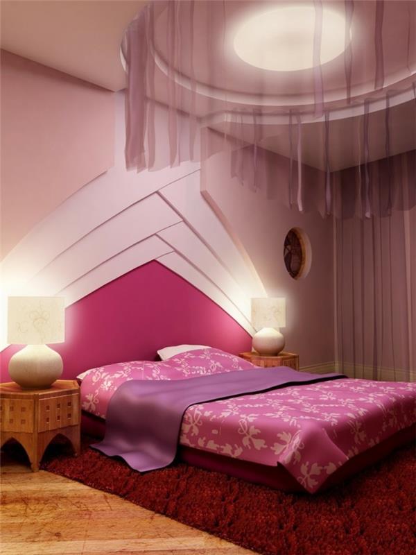 veľkosť stropného dizajnu-ružová-a-fialová-romantická-láska-hniezdo