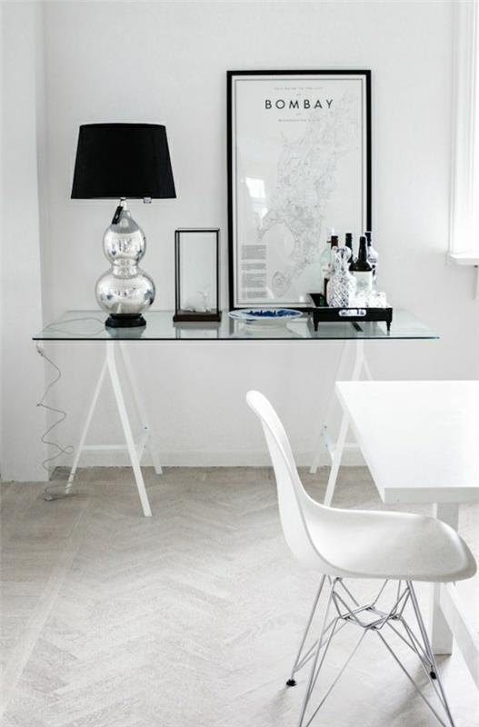 Skandinávsky-biely-dekor-sklenený-stôl-top-veľkosť
