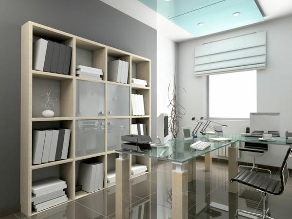moderná a elegantná kancelárska sklenená stolová doska