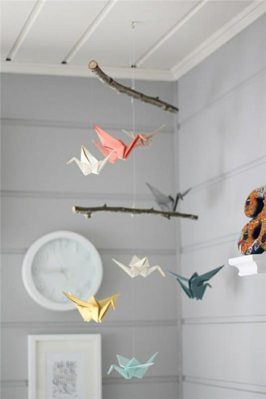 skladací papier-zvieratká-origami-model-ľahko zafarbený-papier-ako-ozdobiť