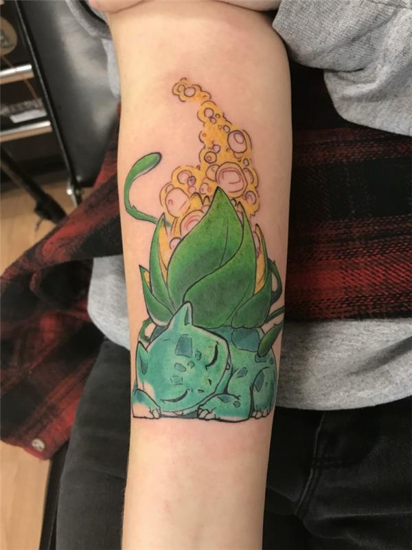 Inšpiratívne tetovanie pre sestry, skvelý nápad na tetovanie na predlaktie pre farebné tetovanie pokemon baltazar