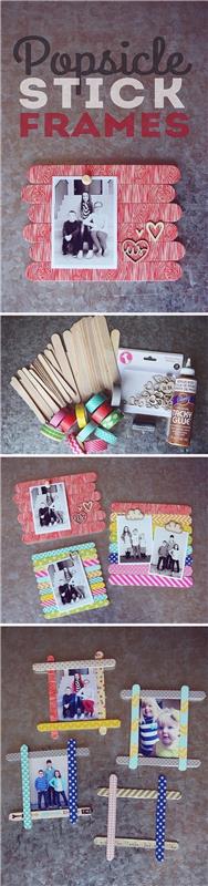 إطارات عصا المصاصة ، صور مختلفة ، أنشطة لغوية لمرحلة ما قبل المدرسة ، عصي خشبية ملونة