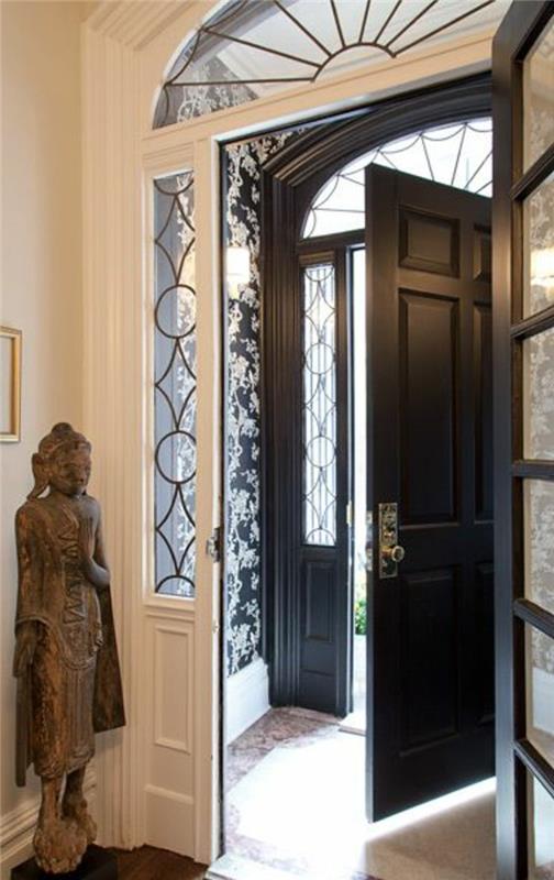 design-vchodove dvere-zilten-vchodove dvere-cierne-drevo-interier-moderny-a-elegantny-design-vchodove dvere