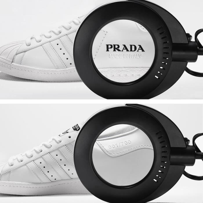 Prada x Adidas kapsel avslöjar Superstar och bowlingväska återbesökt i italiensk bänkskinn