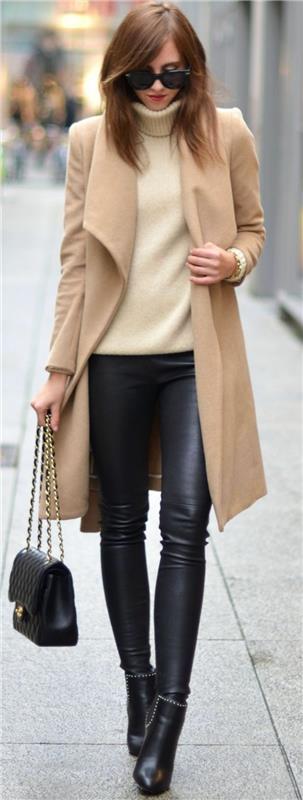 slim-fit-turtleneck-sweater-camel-coat-ankle-boots-pointy-toe