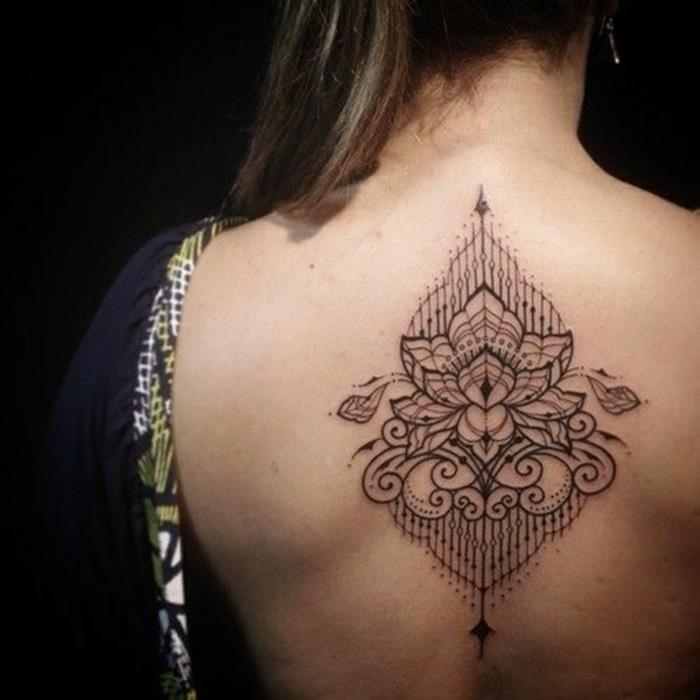 Aké tetovanie kvetov frangipani efemérne lotosové geometrické tetovanie