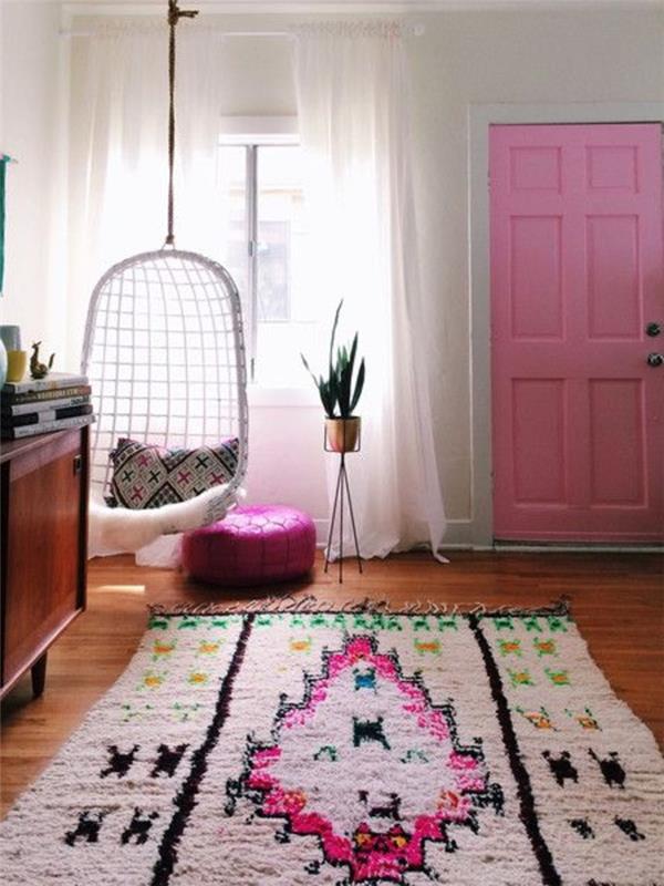 vilken typ av saint-maclou-matta-att-välja-för-det-rosa-vita-interiör-vardagsrummet
